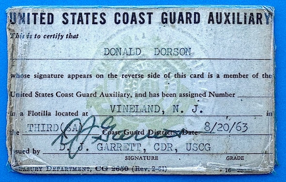 Laminated Auxiliary ID Card 1963